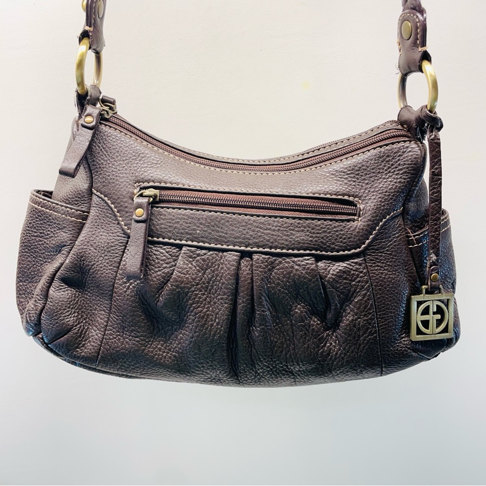 Giani Bernini Brown Leather Shoulder Bag